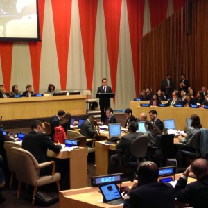 Deputy Prime Minister Babacan addressed the annual Special High-Level Meeting of the UN Economic and Social Council